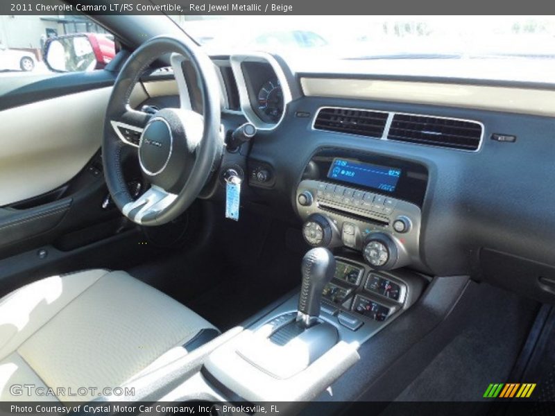 Red Jewel Metallic / Beige 2011 Chevrolet Camaro LT/RS Convertible