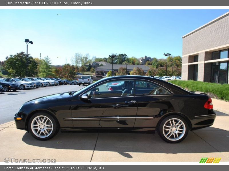 Black / Black 2009 Mercedes-Benz CLK 350 Coupe