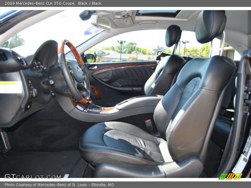 Black / Black 2009 Mercedes-Benz CLK 350 Coupe
