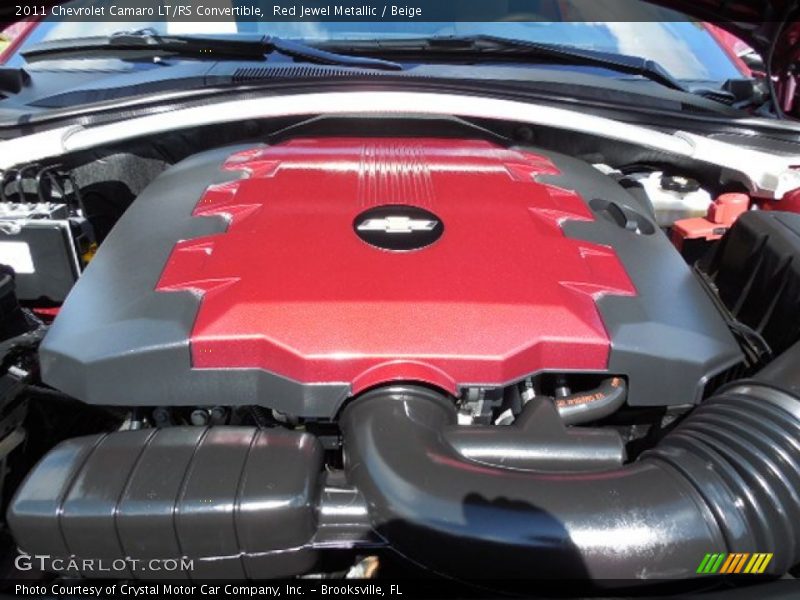 Red Jewel Metallic / Beige 2011 Chevrolet Camaro LT/RS Convertible