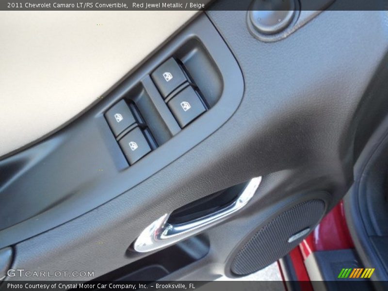 Red Jewel Metallic / Beige 2011 Chevrolet Camaro LT/RS Convertible