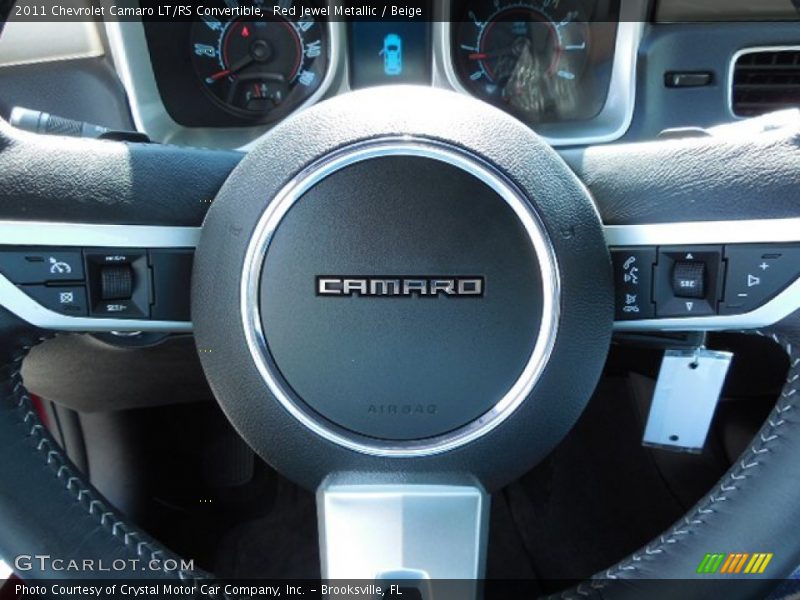 Red Jewel Metallic / Beige 2011 Chevrolet Camaro LT/RS Convertible