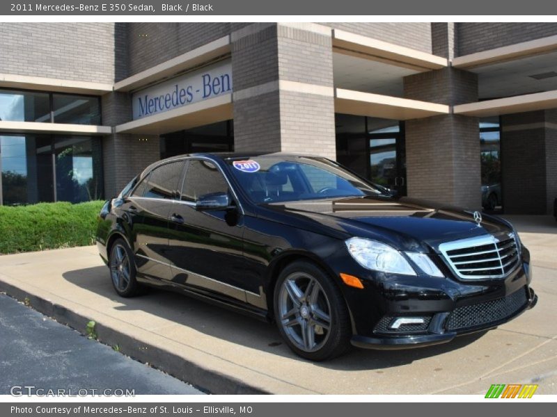 Black / Black 2011 Mercedes-Benz E 350 Sedan