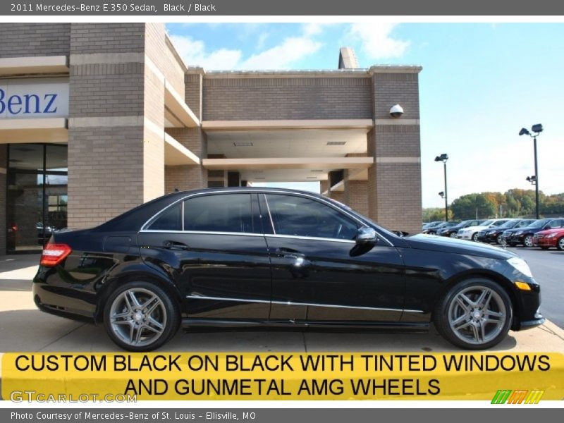 Black / Black 2011 Mercedes-Benz E 350 Sedan