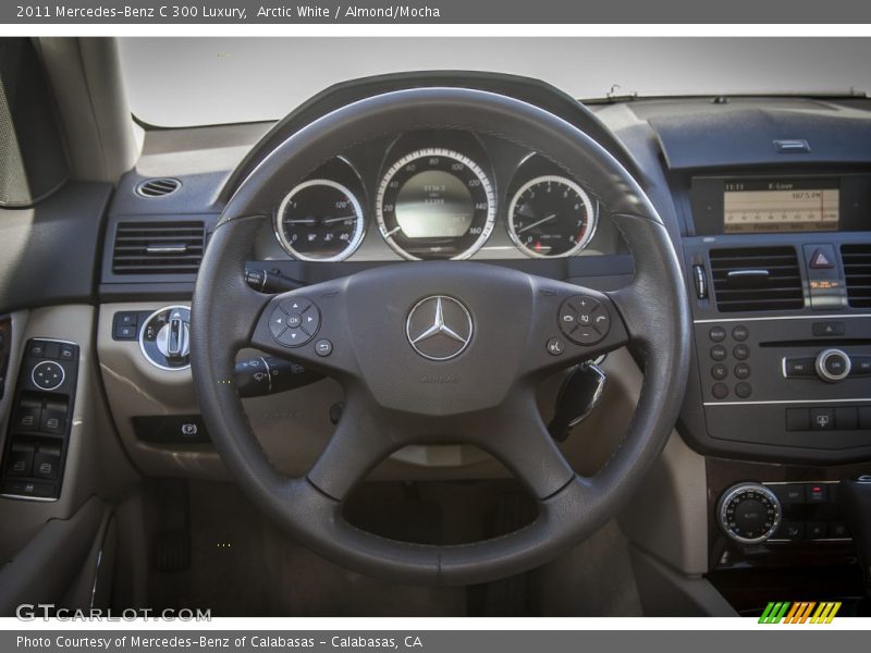 Arctic White / Almond/Mocha 2011 Mercedes-Benz C 300 Luxury