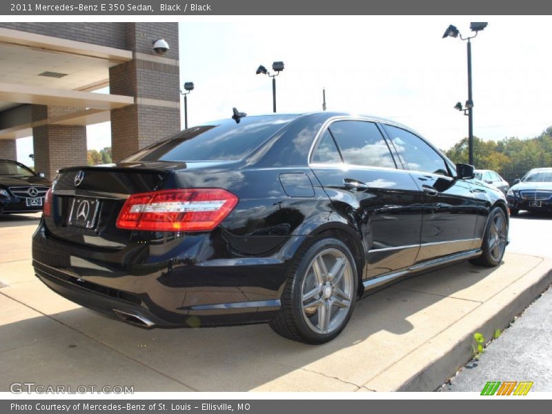 Black / Black 2011 Mercedes-Benz E 350 Sedan
