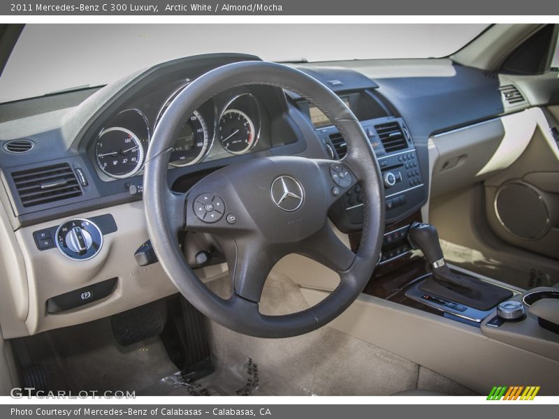 Arctic White / Almond/Mocha 2011 Mercedes-Benz C 300 Luxury
