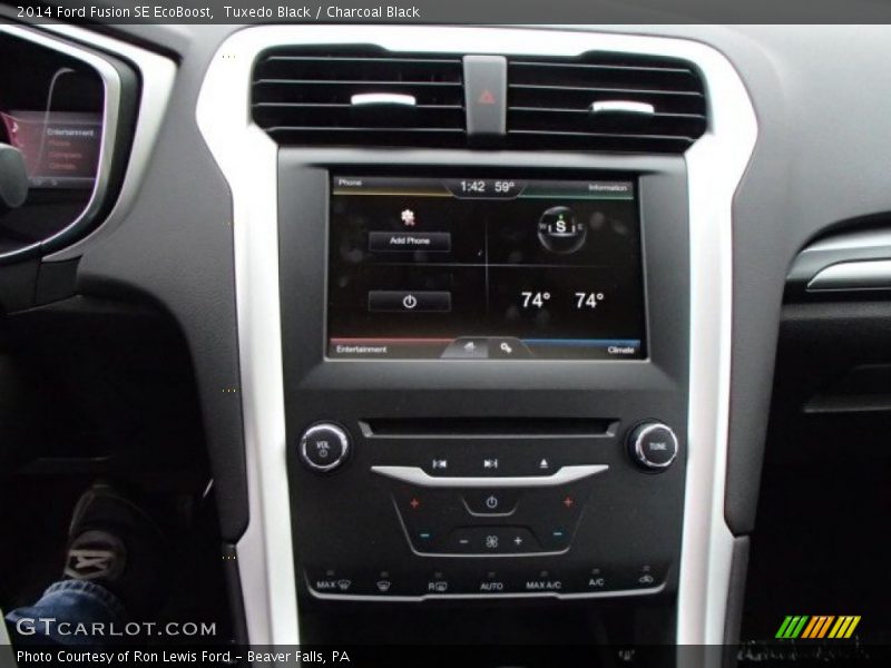 Tuxedo Black / Charcoal Black 2014 Ford Fusion SE EcoBoost