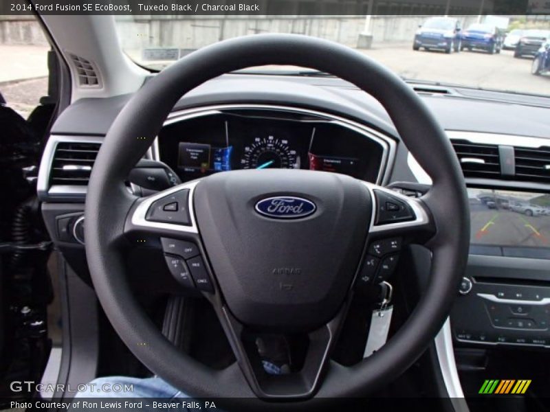 Tuxedo Black / Charcoal Black 2014 Ford Fusion SE EcoBoost