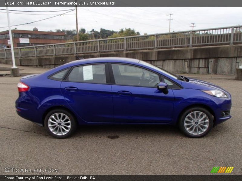 Performance Blue / Charcoal Black 2014 Ford Fiesta SE Sedan