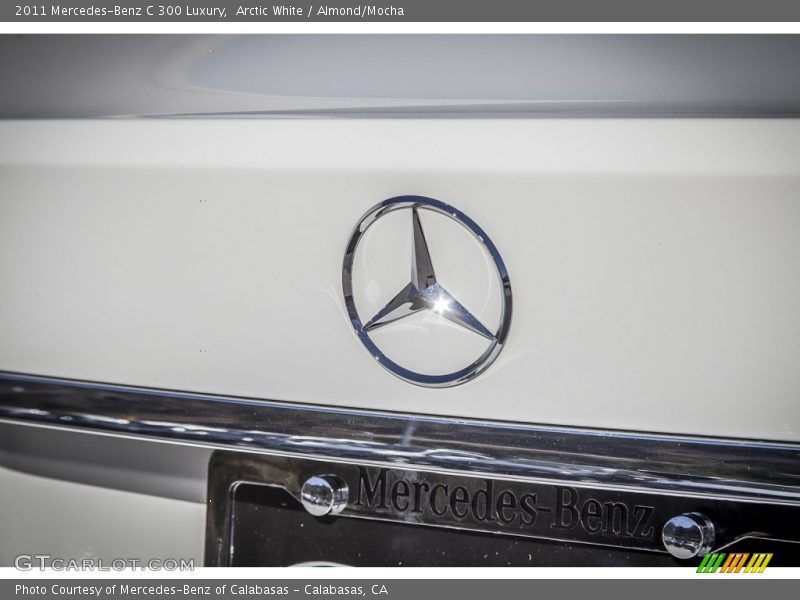 Arctic White / Almond/Mocha 2011 Mercedes-Benz C 300 Luxury