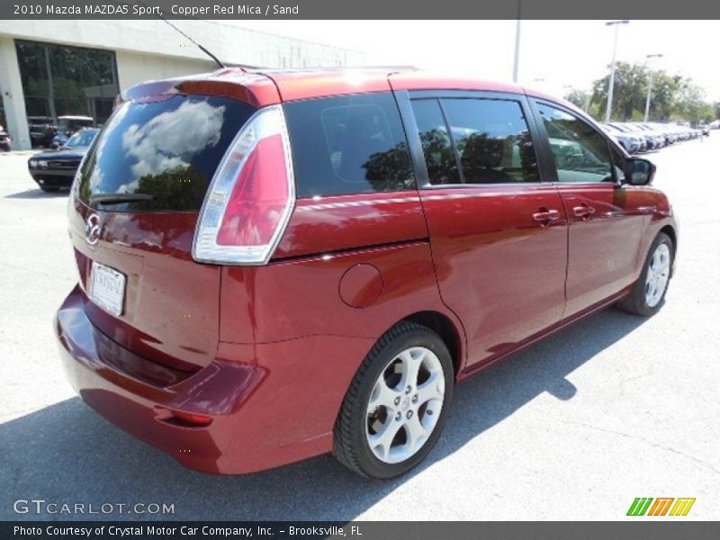 Copper Red Mica / Sand 2010 Mazda MAZDA5 Sport