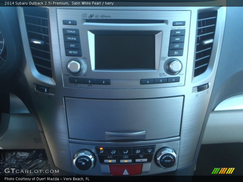 Satin White Pearl / Ivory 2014 Subaru Outback 2.5i Premium