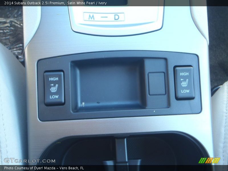 Satin White Pearl / Ivory 2014 Subaru Outback 2.5i Premium