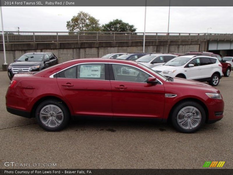 Ruby Red / Dune 2014 Ford Taurus SEL