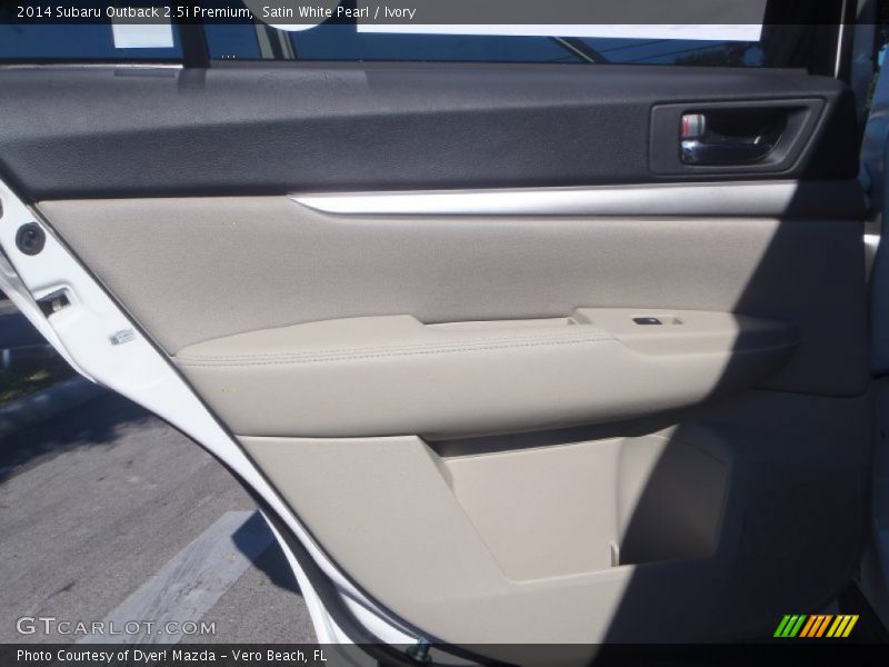 Satin White Pearl / Ivory 2014 Subaru Outback 2.5i Premium