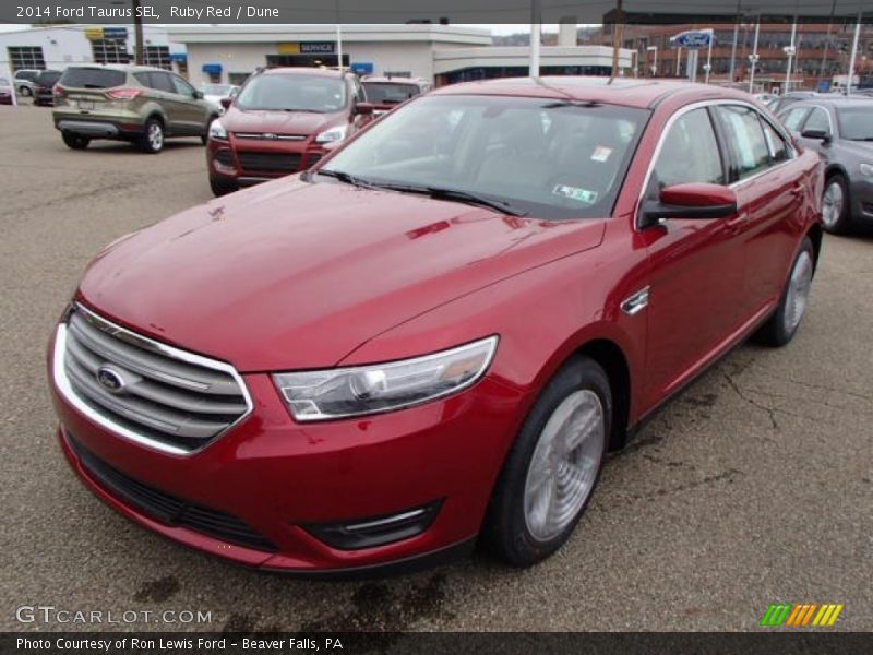 Ruby Red / Dune 2014 Ford Taurus SEL