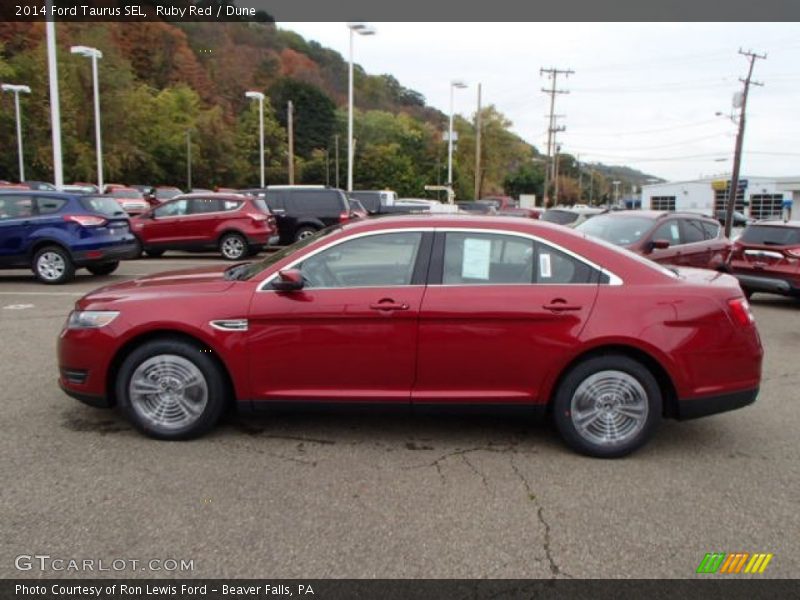 Ruby Red / Dune 2014 Ford Taurus SEL