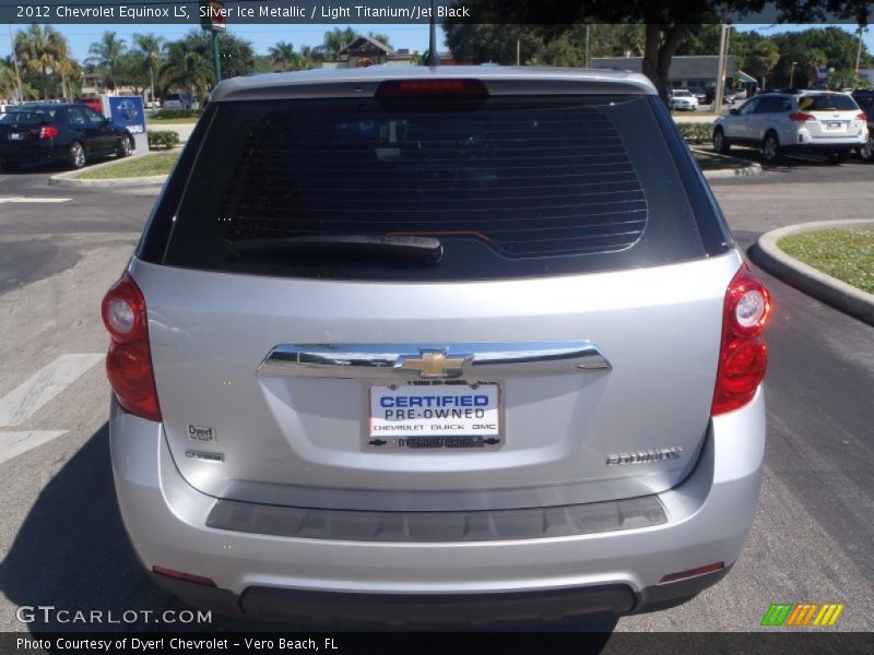 Silver Ice Metallic / Light Titanium/Jet Black 2012 Chevrolet Equinox LS