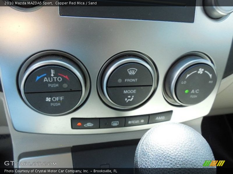 Copper Red Mica / Sand 2010 Mazda MAZDA5 Sport