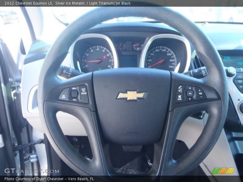 Silver Ice Metallic / Light Titanium/Jet Black 2012 Chevrolet Equinox LS