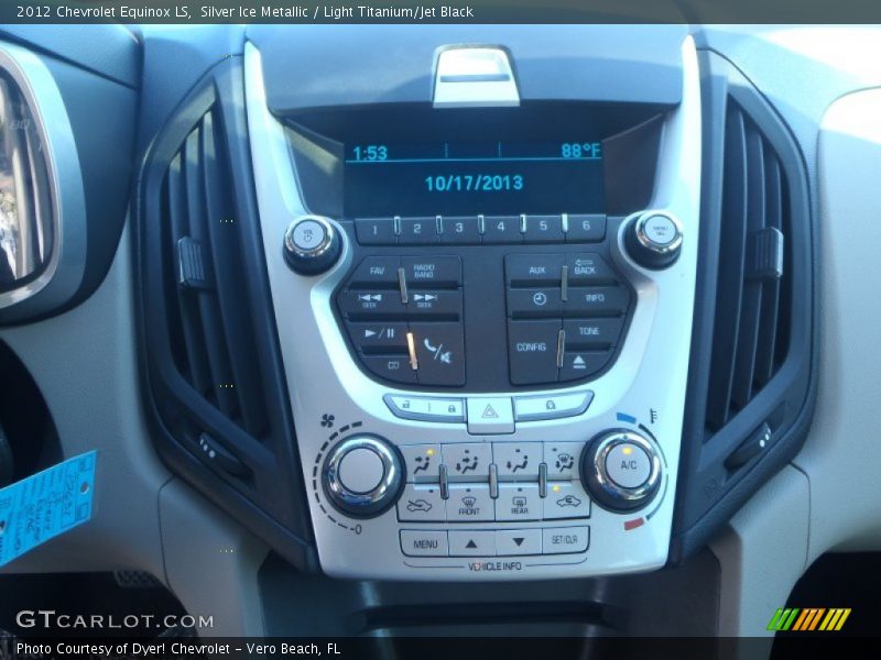 Silver Ice Metallic / Light Titanium/Jet Black 2012 Chevrolet Equinox LS