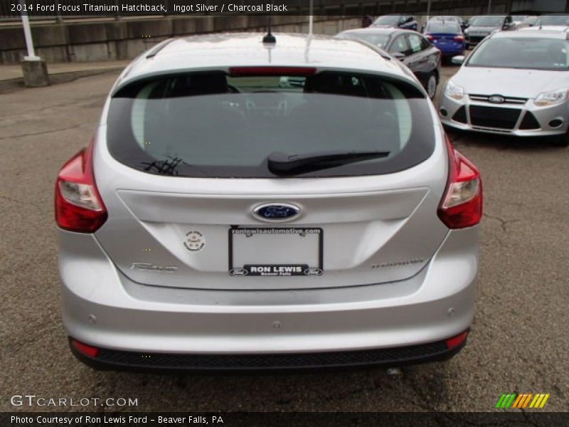 Ingot Silver / Charcoal Black 2014 Ford Focus Titanium Hatchback