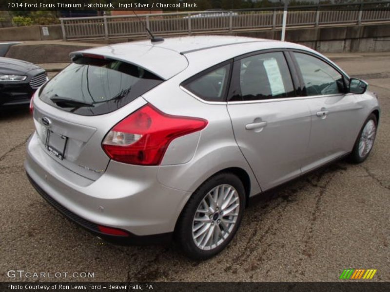 Ingot Silver / Charcoal Black 2014 Ford Focus Titanium Hatchback
