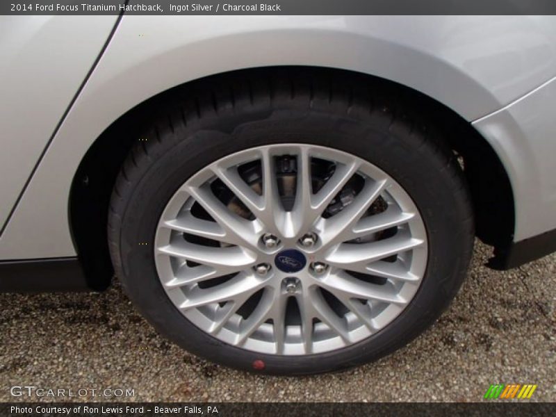 Ingot Silver / Charcoal Black 2014 Ford Focus Titanium Hatchback