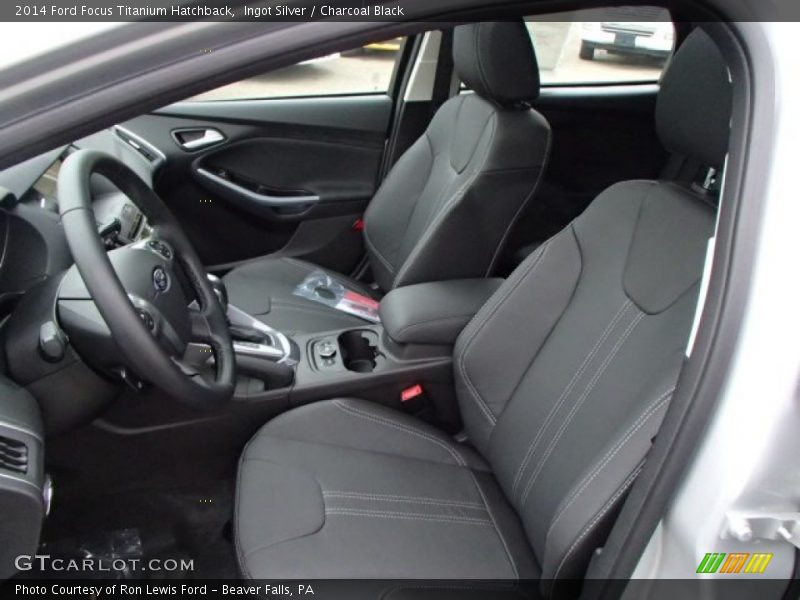 Ingot Silver / Charcoal Black 2014 Ford Focus Titanium Hatchback