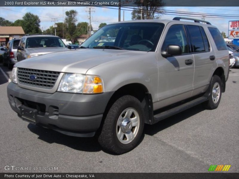 Silver Birch Metallic / Graphite Grey 2003 Ford Explorer XLS 4x4