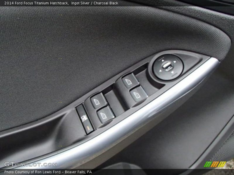 Ingot Silver / Charcoal Black 2014 Ford Focus Titanium Hatchback