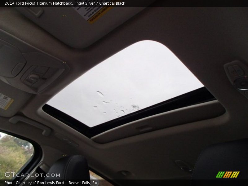 Ingot Silver / Charcoal Black 2014 Ford Focus Titanium Hatchback