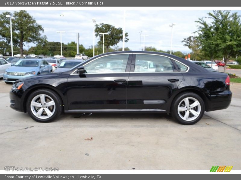Black / Cornsilk Beige 2013 Volkswagen Passat 2.5L SE