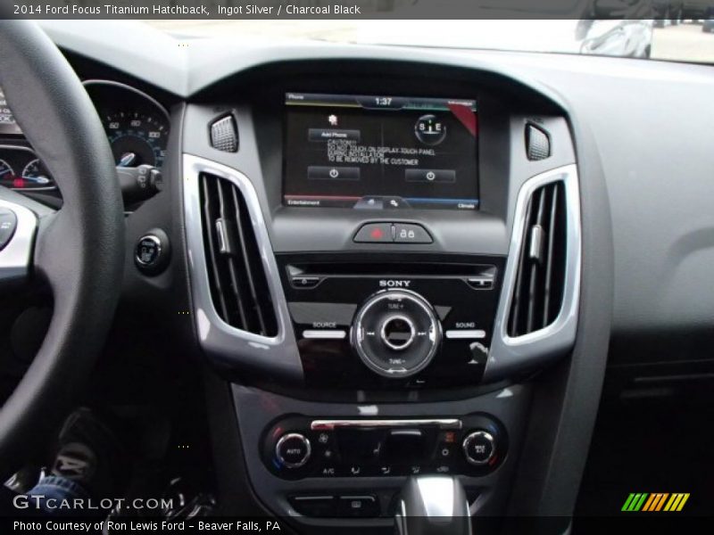 Ingot Silver / Charcoal Black 2014 Ford Focus Titanium Hatchback