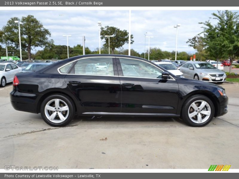 Black / Cornsilk Beige 2013 Volkswagen Passat 2.5L SE