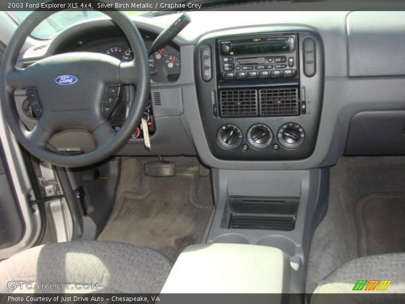 Silver Birch Metallic / Graphite Grey 2003 Ford Explorer XLS 4x4
