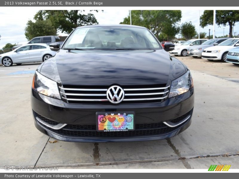Black / Cornsilk Beige 2013 Volkswagen Passat 2.5L SE