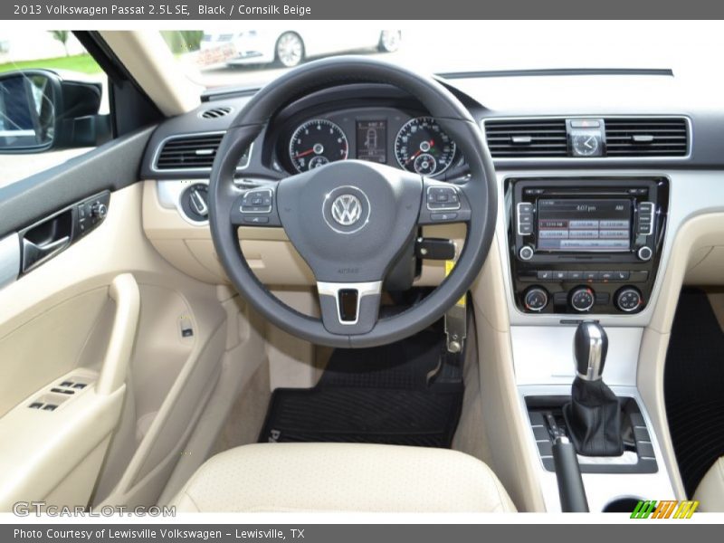 Black / Cornsilk Beige 2013 Volkswagen Passat 2.5L SE