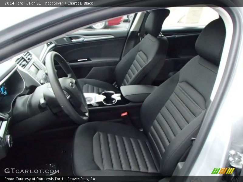 Ingot Silver / Charcoal Black 2014 Ford Fusion SE