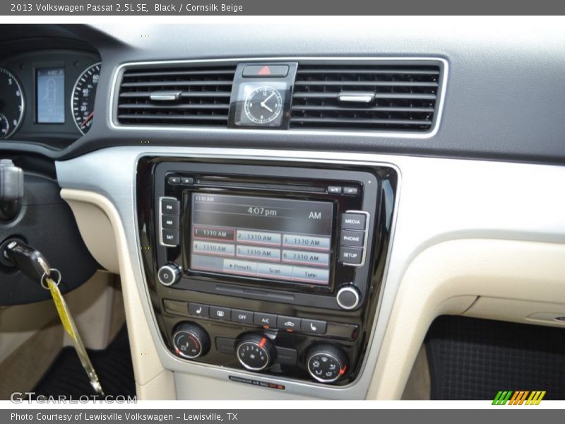 Black / Cornsilk Beige 2013 Volkswagen Passat 2.5L SE