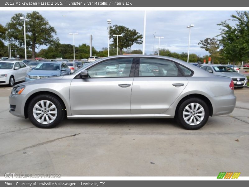 Tungsten Silver Metallic / Titan Black 2013 Volkswagen Passat 2.5L S