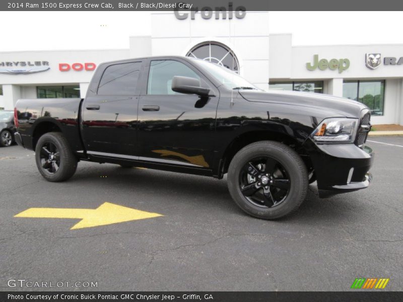 Black / Black/Diesel Gray 2014 Ram 1500 Express Crew Cab