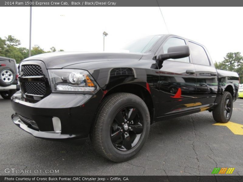 Black / Black/Diesel Gray 2014 Ram 1500 Express Crew Cab