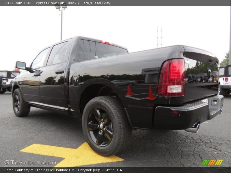 Black / Black/Diesel Gray 2014 Ram 1500 Express Crew Cab