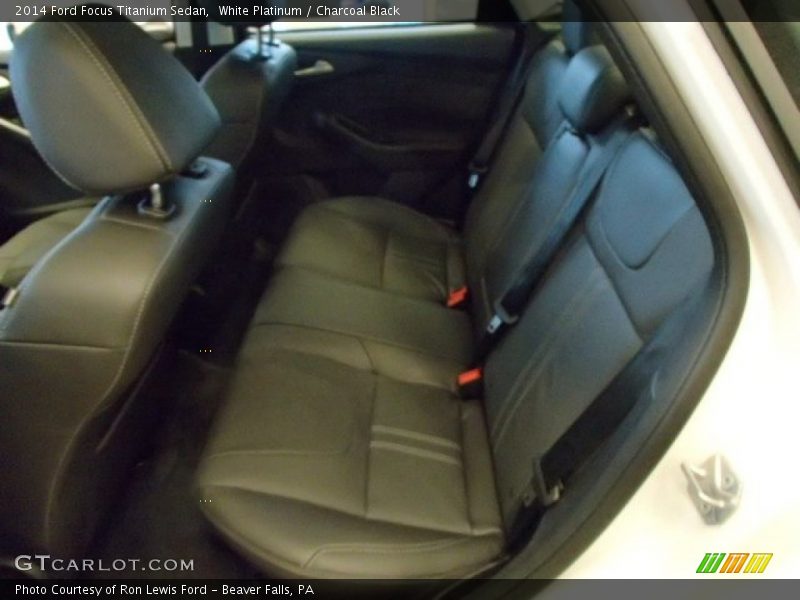White Platinum / Charcoal Black 2014 Ford Focus Titanium Sedan