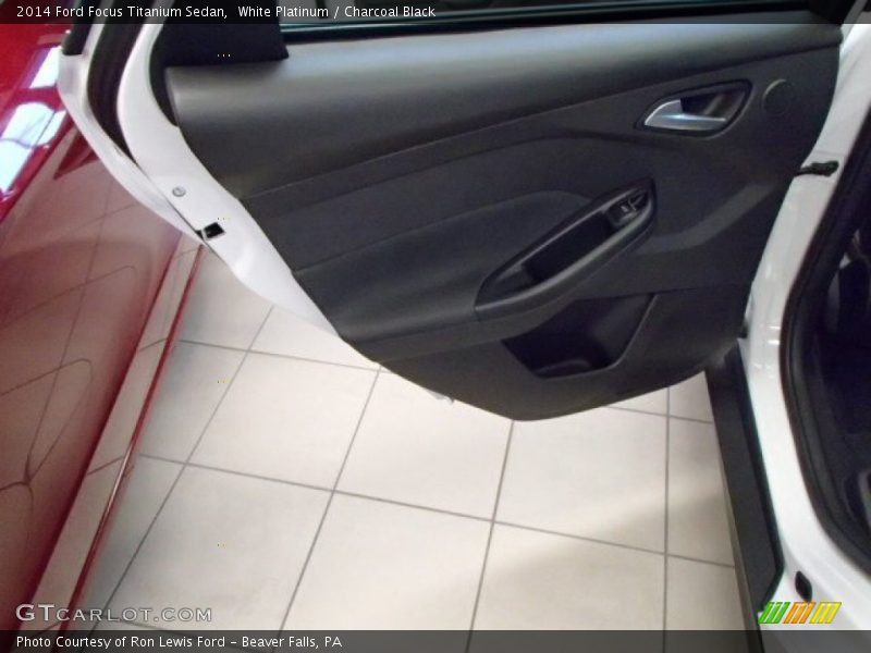 White Platinum / Charcoal Black 2014 Ford Focus Titanium Sedan