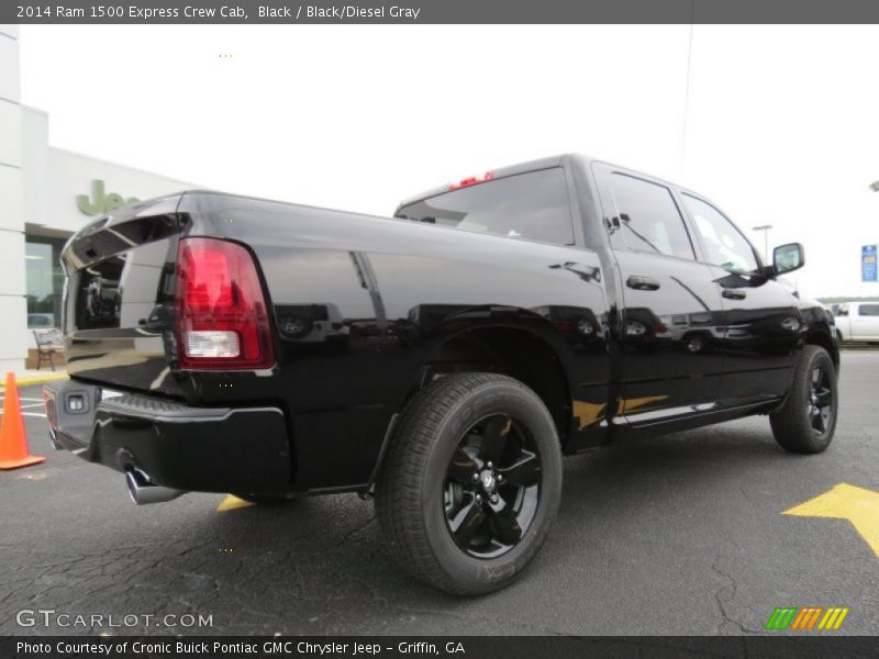 Black / Black/Diesel Gray 2014 Ram 1500 Express Crew Cab