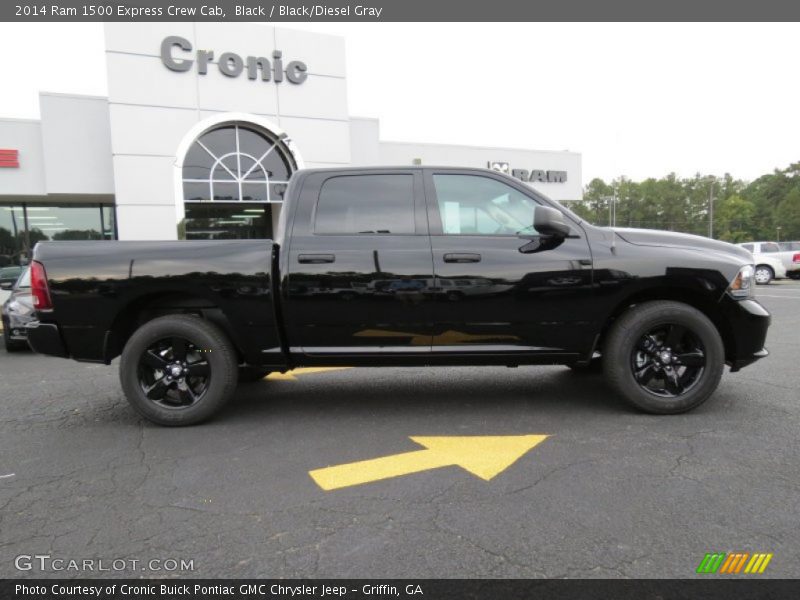 Black / Black/Diesel Gray 2014 Ram 1500 Express Crew Cab