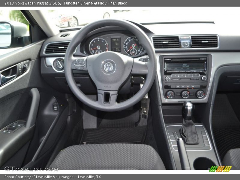 Tungsten Silver Metallic / Titan Black 2013 Volkswagen Passat 2.5L S